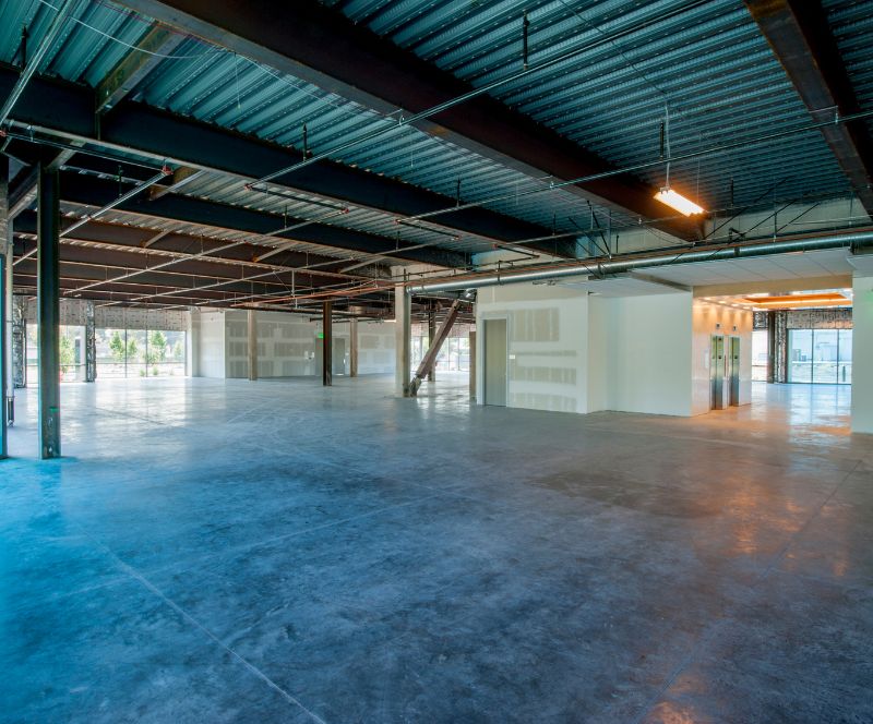 Mammoth-Surfaces-commercial A commercial concrete floor polishing job.