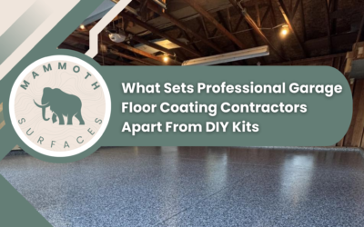 What Sets Professional Garage Floor Coating Contractors Apart From DIY Kits